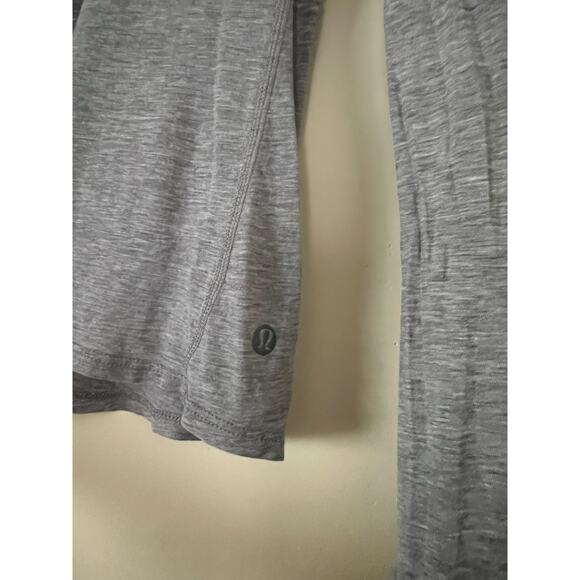 Lululemon Athletica Anahatasana Long Sleeve Tee Heathered Medium Grey M 8 10 - Picture 6 of 8